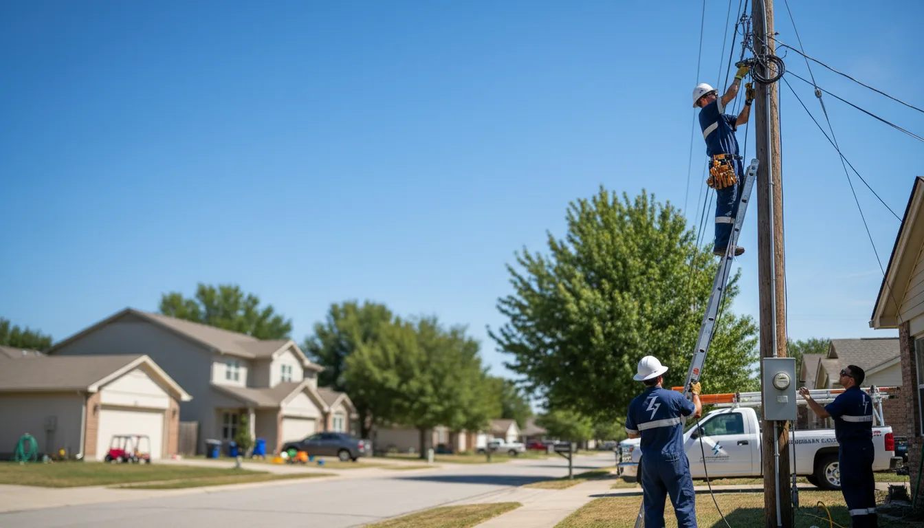 Residential electrician providing installation services in Abercrombie, ND